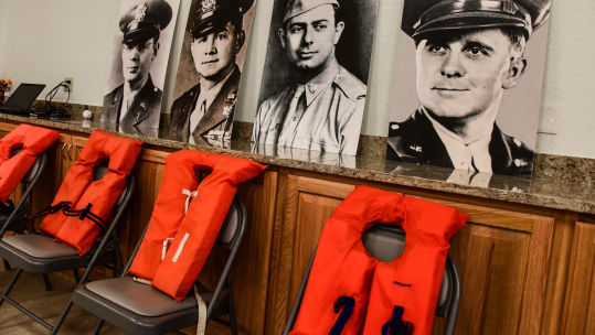 030226 the Four Chaplains were recognised for their service and sacrifice during The Four Chaplains Ceremony on 12 Feb 2019 at McConnell Air Force Base CREDIT US Air Force