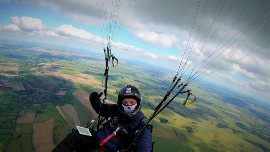 Air Corps Veteran Cass, Paragliding