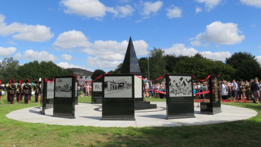 Public War Memorial Unveiled In Tidworth