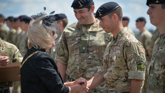 Historic Bath Welcomes Home Wiltshire Based Soldiers