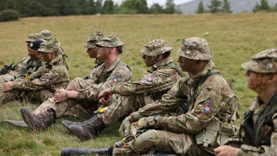 rmy Cadets on exercise