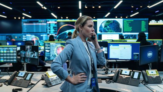 The blockbuster's cast features leading actors, including Idris Elba and Rebecca Ferguson (Picture: Eros Hoagland/Netflix)