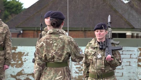 222 Squadron preparing to guard the Royal Palaces in London 061224 CREDIT BFBS