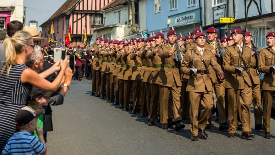 23 Parachute Engineer Regiment parade through Woodbridge (Image: British Army/MoD).