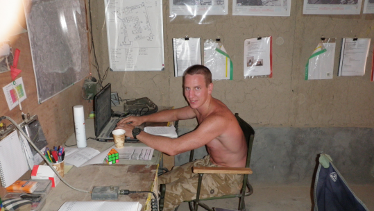 Captain Jon White injured Afghan commando