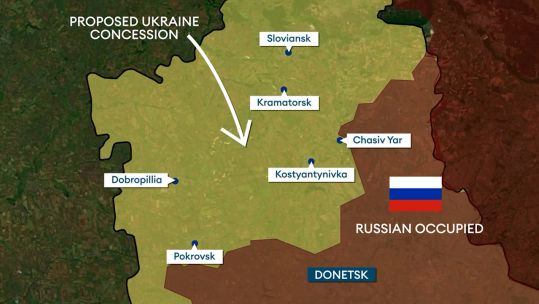 23092025 Map of Ukraine's Fortess Belt CRED FORCES NEWS