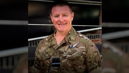 AVM Thompson was appointed as Commander of UK Space Command in June this year; he has now been suspended amid an investigation into allegations of theft and a serious sexual assault (Picture: MOD)