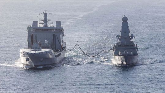 The Type 45 destroyer arrived three weeks after RAF Akrotiri was struck by a drone, prompting her deployment 