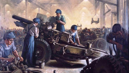 British WWII field artillery