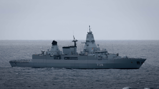 FGS Sachsen is the flagship of the German Navy