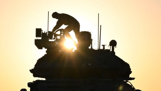 Italy deployed the Centauro 2 tank destroyer on the exercise 