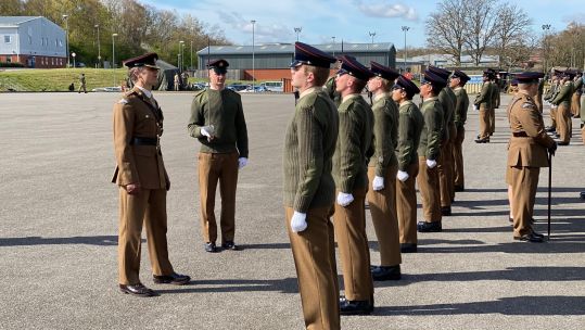 27 Regt RLC Parade inspection ahead of ceremonial duties in London and Windsor 09042021 CREDIT BFBS.jpg