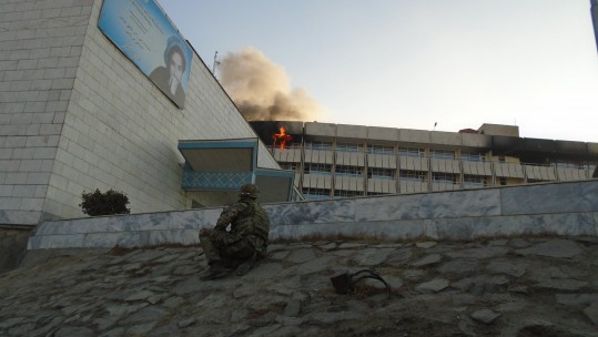 British Soldiers Conduct Evacuation After Hotel Attack 2 YORKS