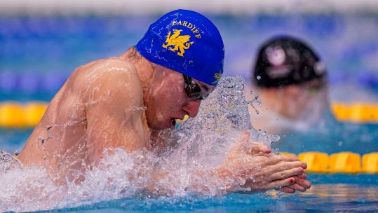 270726 Image ID 2PJYW39 Kyle Booth competes in the Men’s 100m Breaststroke Final on day one of the British Swimming Championships 2023 NO REUSE CREDIT PA Images.jpg