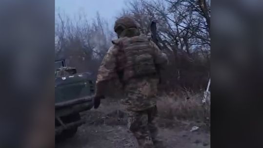 The Ukrainians had been carrying out a replen to the unit when they came under attack four times