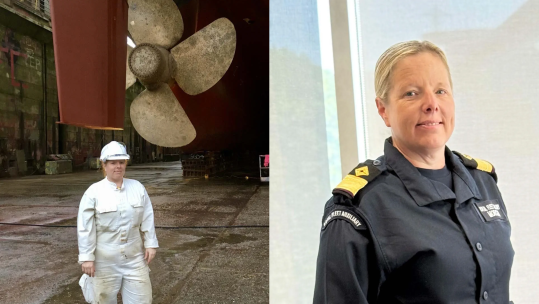 Cdre Kate Morgan has come a long way in her 28 years of service in the Royal Fleet Auxiliary (Picture: MOD)