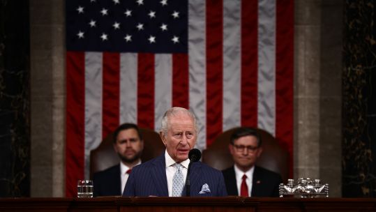 The King stressed the importance of Nato and Aukus alliances in his speech in Washington 