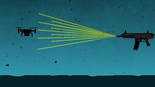 This graphic shows how the 5.56mm rifle cartridge mimics a shotgun cartridge