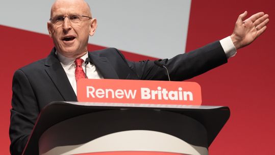 Defence Secretary John Healey spoke at the conference, where he said that improving service life starts with better homes (Picture: PA)