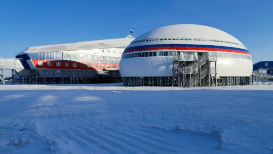 Russia's Arctic Trefoil military base on Franz Josef Land (Picture: Russian Ministry of Defence).