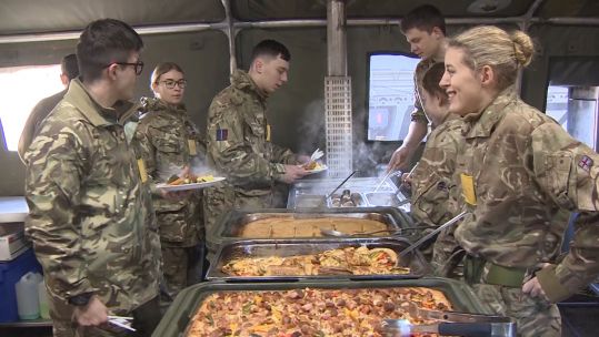 3 Mobile Catering Squadron Get A Taste Of Frontline Catering 230119 BFBS