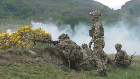 3 Scots on exercise 020120 CREDIT BFBS