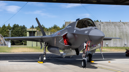 F-35B jet BK48 at RAF Marham