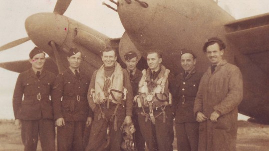 Aircrew from the Polish-manned 307 Squadron RAF 