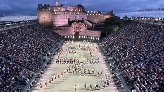 Display to mark the 75th anniversary of The Royal Edinburgh Military Tattoo