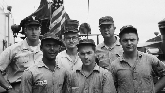 Crew of Swift Boat PCF 76 During Vietnam War 