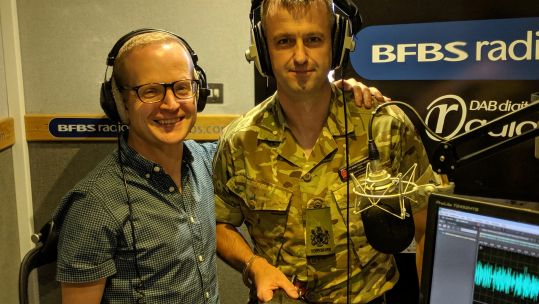 Medicine Ball Challenge meets Forces Radio BFBS