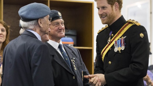 Prince Harry Presents Sword Of Peace At RAF Honington