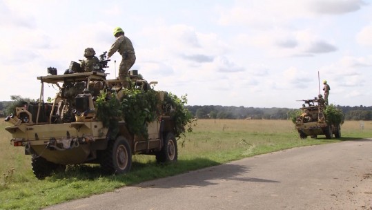 3rd Battalion The Rifles training on exercise.