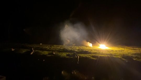 4 Lancs live firing at Night Ex Resilient Lion 2 CREDIT BFBS 201020