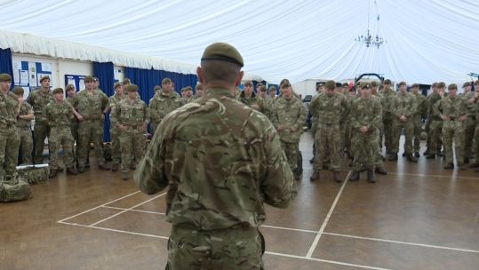 The battalion rarely gets a chance to come together as a large group.