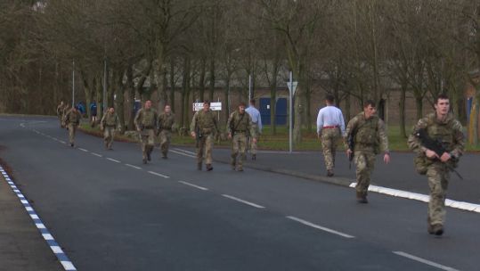 4 SCOTS personnel are put through their paces at Catterick after returning from a deployment in Afghanistan.