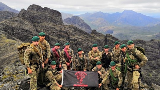 45 Commando's Recce Troop on Cuillin Ridge (Picture: Royal Navy).