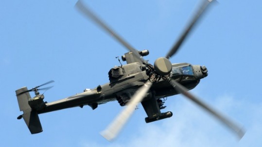 Attack helicopters perform some amazing manoeuvres 