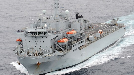 RFA Argus on Course to Battle Ebola 