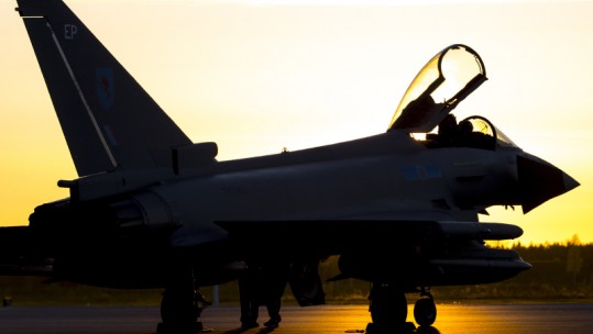 Climbing And Clicking In An RAF Typhoon