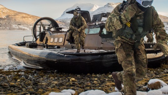 Royal Marines on exercise