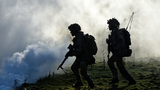 Army Air Corps soldiers during leadership course - CREDIT: MoD/Crown Copyright