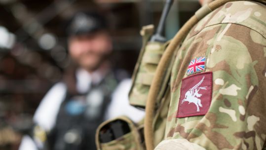 Military assist police