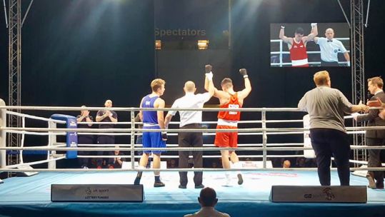 GB Boxing Championship George Crotty CREDIT ROYAL NAVY 07/12/2018