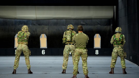 Royal Marines Practice Urban Warfare Skills