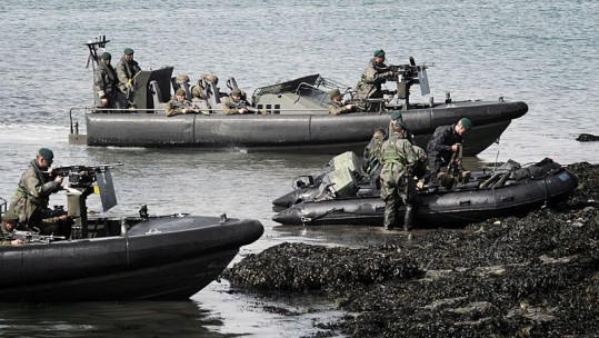 Royal Marines In Loch Ness Assault Exercise