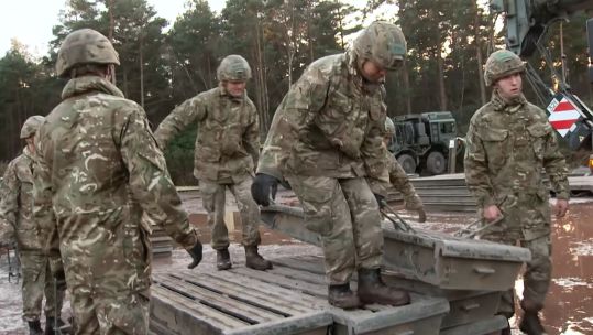 55 Training squadron teaching their brand new engineers the art of bridge building, gurkhas 08032024 CREDIT BFBS