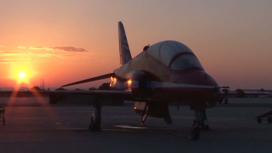 The sun is going down on the Hawk T1 after decades of service (Picture: BFBS) 