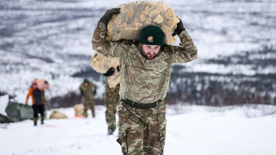 aval Air Squadron conduct annual logging task during Operation Clockwork 