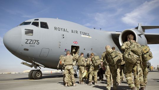 Cover image: 904 Expeditionary Air Wing in Afghanistan in 2014 (Picture: MOD).